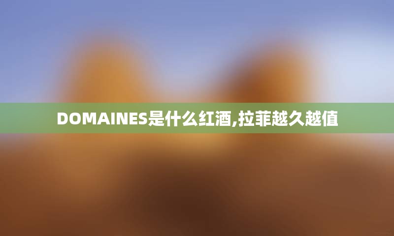 DOMAINES是什么红酒,拉菲越久越值