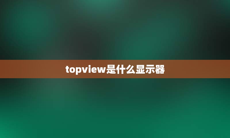 topview是什么显示器