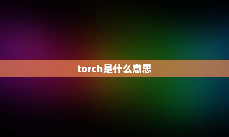 torch是什么意思