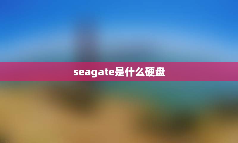 seagate是什么硬盘